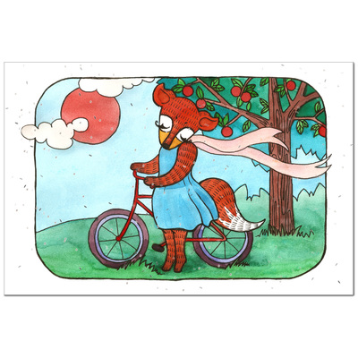 Biking fox